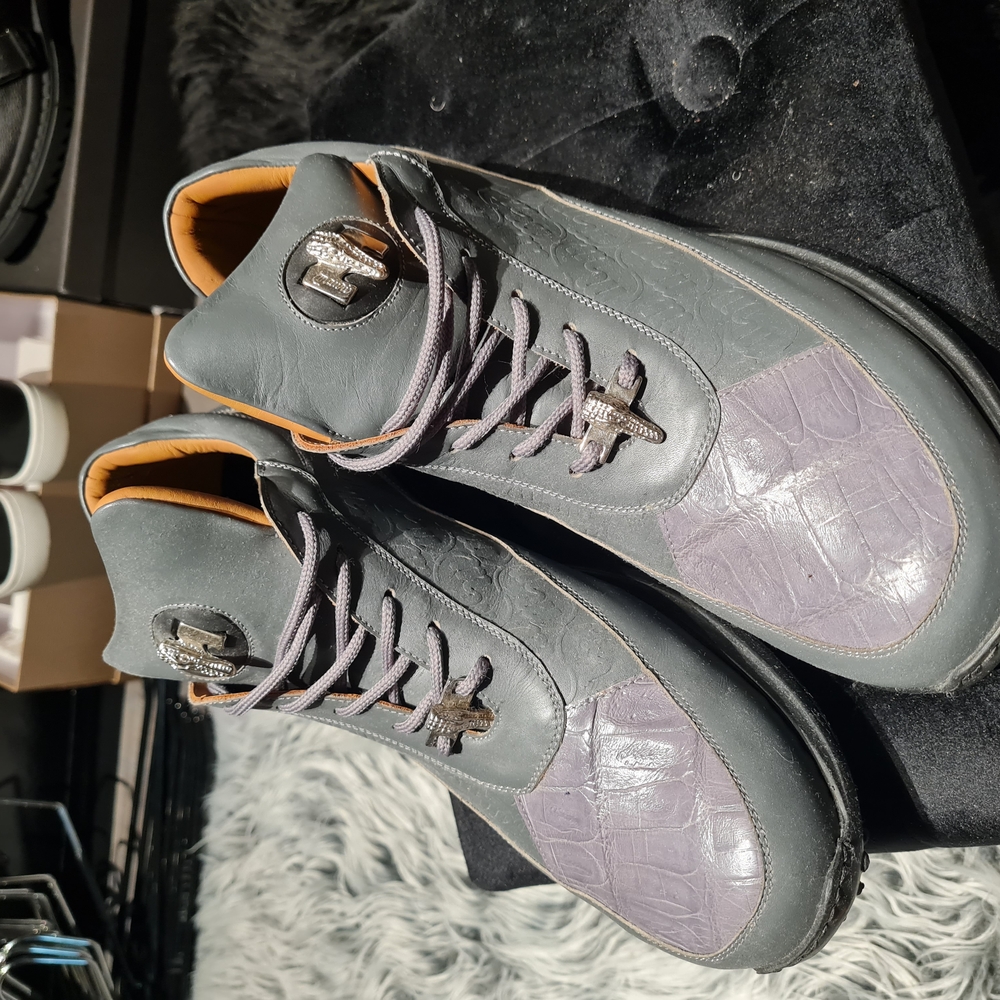 Men's Gray Mauri Low-Top Sneakers